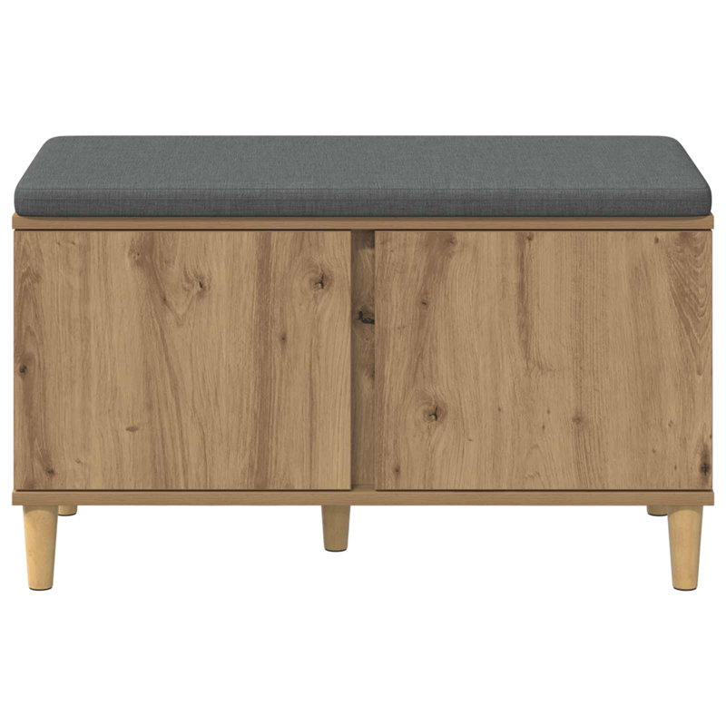 Storage Bench, 46cm H x 80cm W x 38cm D, Artisan Oak