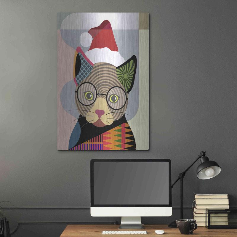 «Santa Kitty» par Lanre Adefioyue, H 36 po x l 24 po