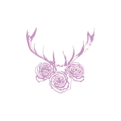 Décalcomanie murale cerf antler