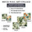 Clintin - ensemble d'art mural floral de 5