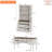2 - Piece Office Set, 56" Executive Desk & Bookcase With Drawers, Rustic White