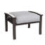De 2 repose-pieds métalliques de 26 po toutes saisons, structure en acier kaki, coussins en mousse grise, compact pour les petits espaces de largeur 2, détente intérieure et extérieure multifonctionnelle