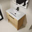 Meuble-lavabo 30 po avec lavabo en céramique, 2 portes à fermeture douce, meuble-lavabo autoportant, contreplaqué-126271317