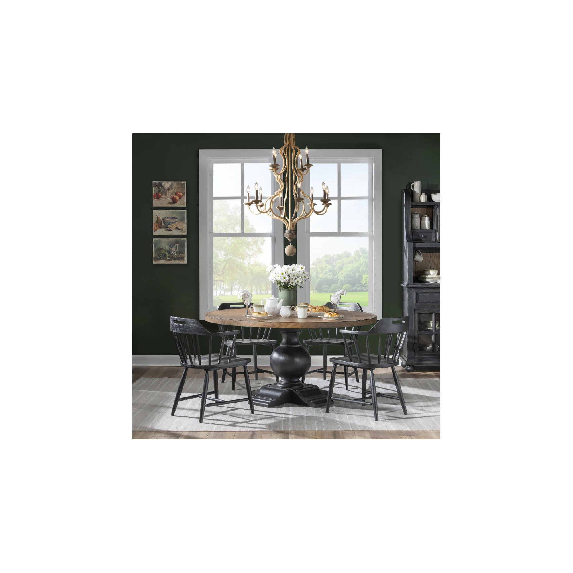 Country Living Windsor Arm Chair 2, Black