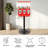 Great Northern Popcorn Triple Gumball Machine with Stand Red
