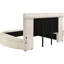 Lit rond très grand tapissier Eastern, rangement inclus, charge, glamour de chambre