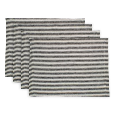 Narrow Stripe - 100% Pure Linen Placemats