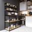 Wester 150" Wood Baker's Rack with Wooden Shelves