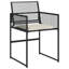  Garden Dining Set Black, Cream White