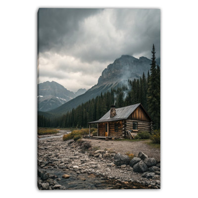 Art mural sur toile Tranquil Mountain Lake