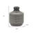 Gray Geometric Cylinder Terracotta Table Vase-129222475