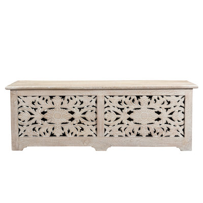Harleen Solid Wood Storage Bench