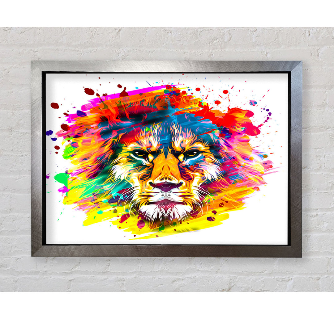 The Lion Splatter - Kunstdrucke