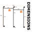 205 cm Clothes Rack