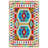 Multi-Colored Traditional Motif Patterned Decorative Rug-158617324
