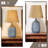 Ceramic Table Lamp with Scallop Shade-2036993190