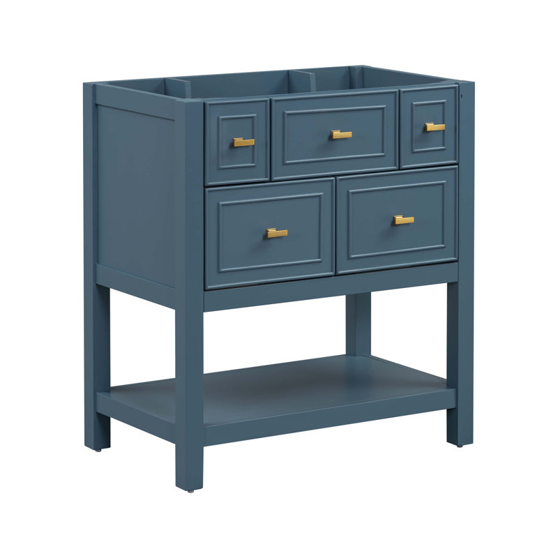 Base de meuble-lavabo simple 29,56 po seulement, Bleu