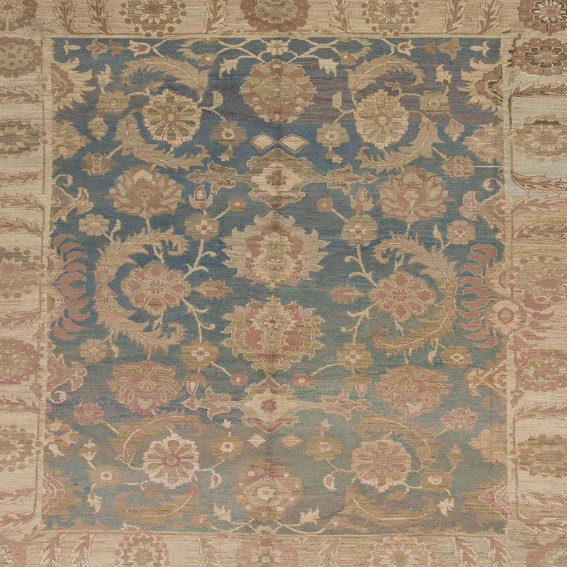 Tapis abstrait moderne 1681, Carré 8 pi