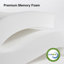 24cm Memory Foam Pocket Sprung Mattress-94274294