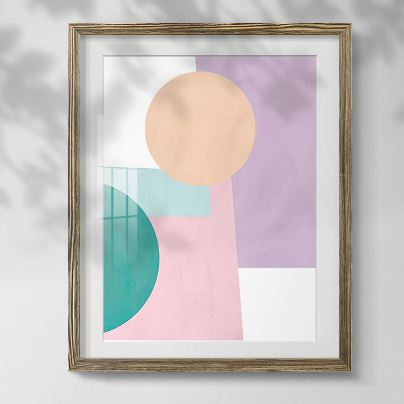 Paper Daydream I Framed Print, White, Walnut Framed Paper