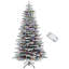 Arbre de Noël artificiel enneigé 7,5 pi