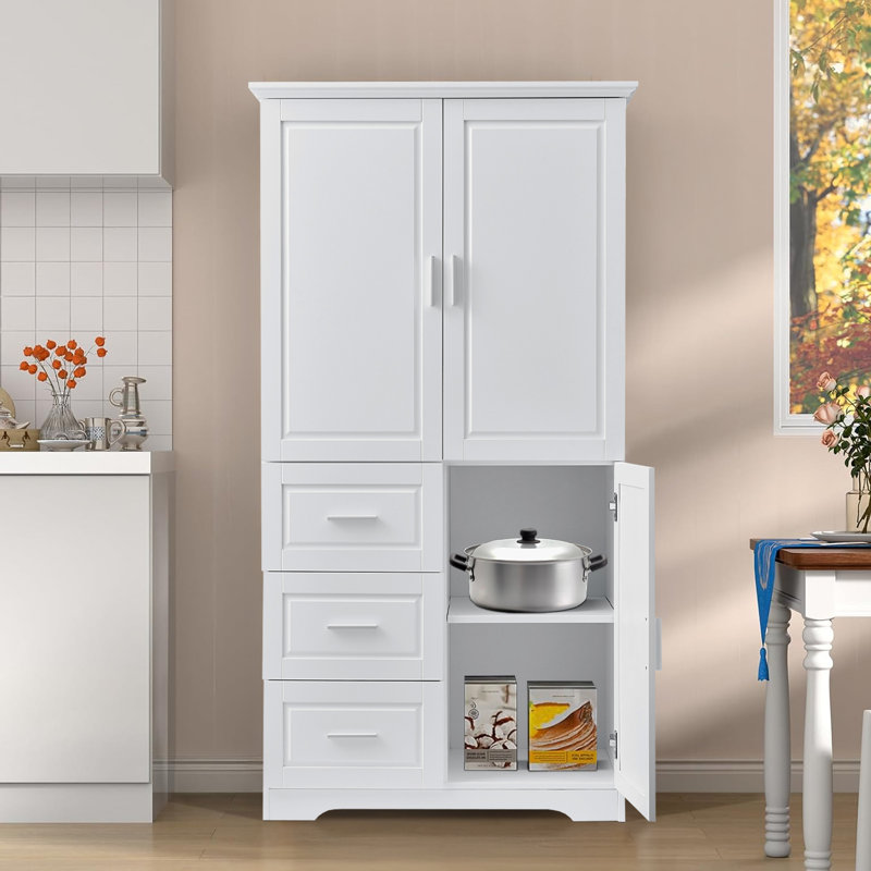 Bureau de salle de bain 3 tiroirs blanc