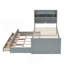 Lit en bois avec tête de lit de rangement avec prises, lit extensible avec lit gigogne-546402122-546402123