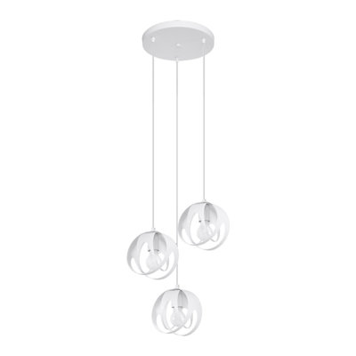 Amrah 3 - Light Silver Sphere Pendant