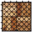 Ensemble de 30 tuiles de patio en bois d'acacia WALPLUS brun 30 x 30 cm résistant aux intempéries-132943526