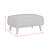 Okehampt Ottoman with Wood Base in Pebble-136365795