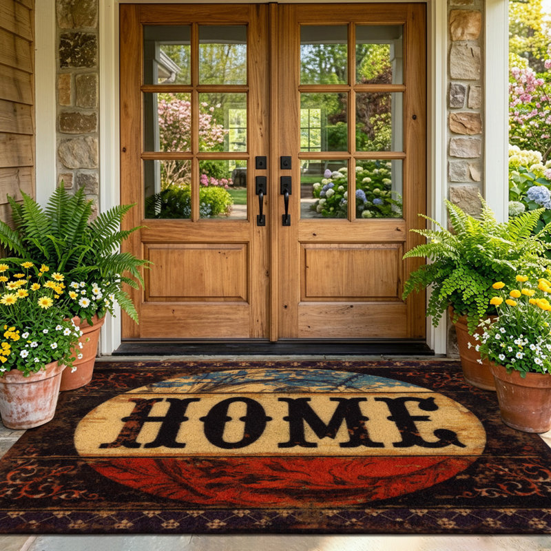Tapis d'entrée antidérapant Coir, l 35,43 po x L 59,06 po
