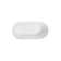 68.9"L x 29.5"W x 21.7"H Solid Surface Freestanding Oval Tub with Overflow and Drain
