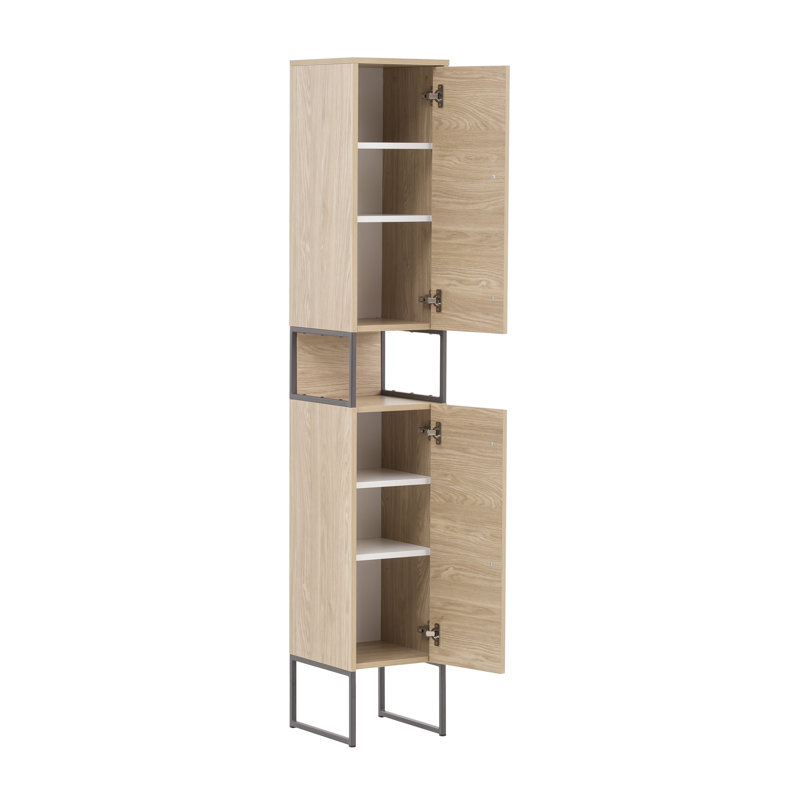 Limone Linen Cabinet, Light Oak