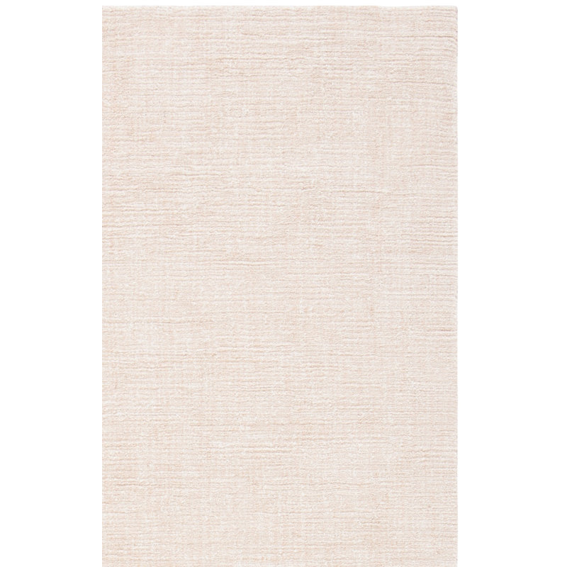 Tapis rose clair en jute / coton tissé à la main Brandall, Tapis de couloir 2 pi 3 po x 8 pi