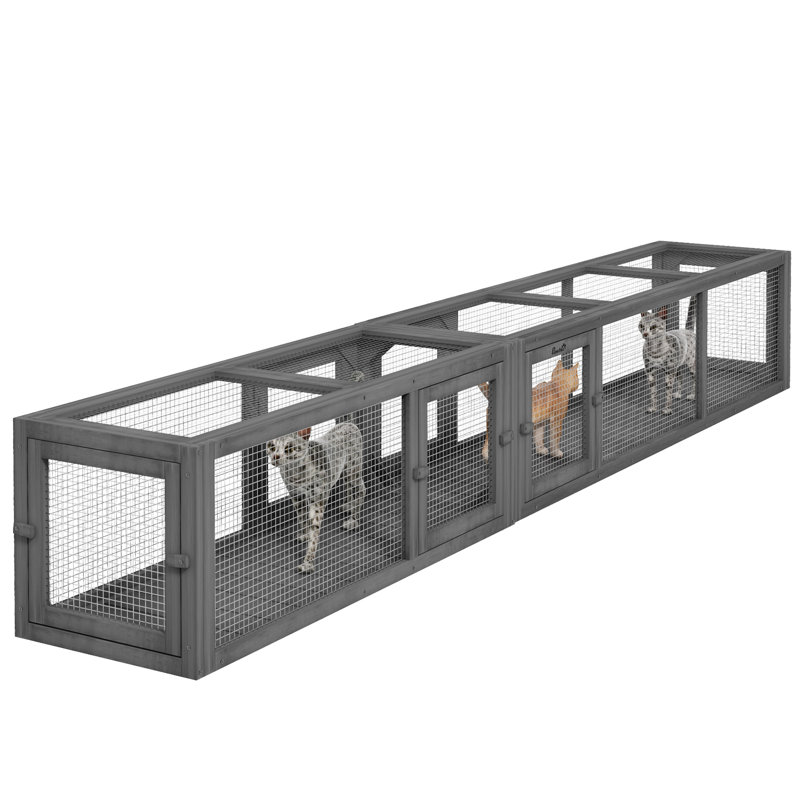 Cat Tunnel Outdoor, Dark Gray