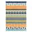 Duxbury Geometric Bohemian Indoor/Outdoor Area Rug Orange/Navy/Green-110742428