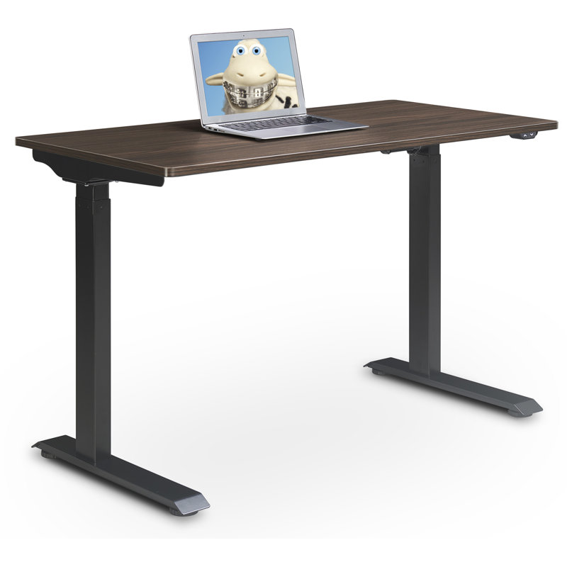 Serta Creativity Electric Height Adjustable Standing Desk, Dark Brown