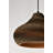 100-watt 1-light Matte Black Modern Nordic Style Pendant Light With Natural Brown Origami Paper Shade