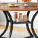 47.2" Round Dining Table With Storage Shelf, Wooden Tabletop And Metal Base For Dining Room And Kitchen