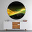 Horloge murale 3D or et vert 3D-34141339