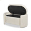 Banc de rangement ovale rembourré Fuji