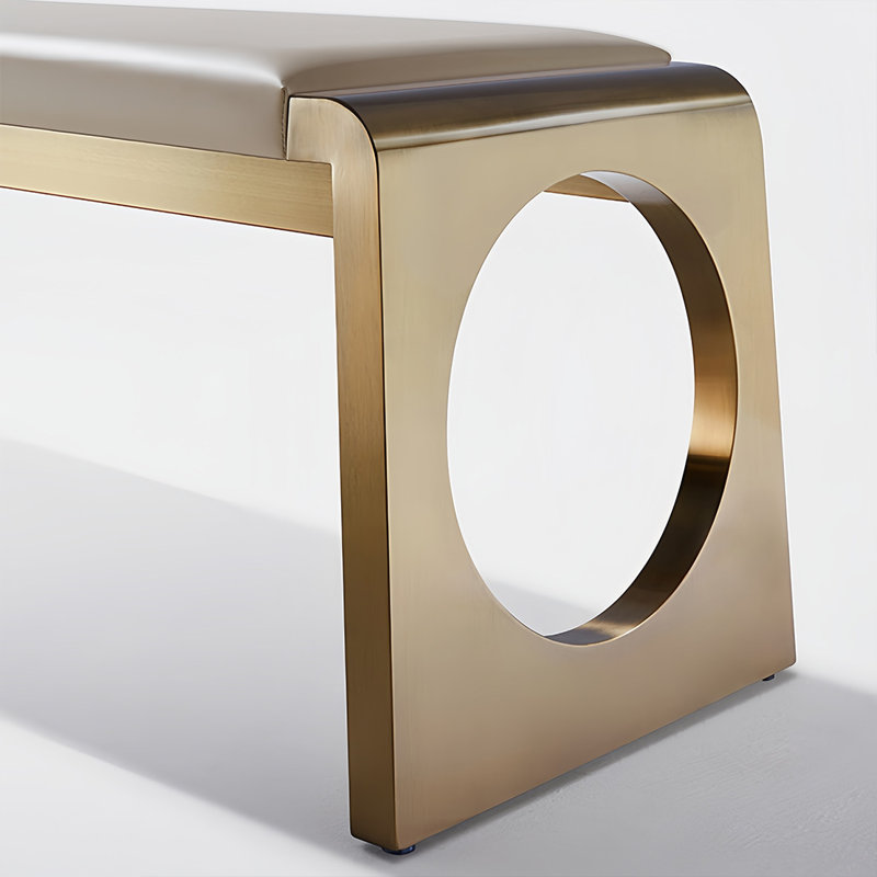Banc rembourré Home, H 16,92 po x l 55,11 po x P 15,74 po