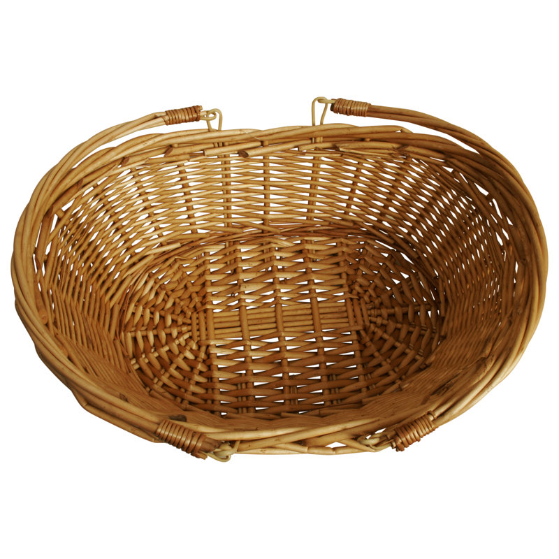 Panier de rangement décoratif, H 17 po x l 12 po x P 5,25 po, Brun