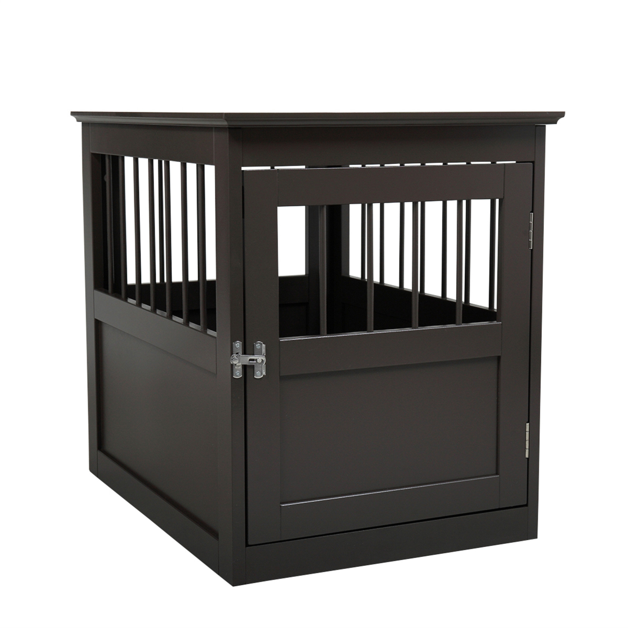 Ophelia & Co. Wood Dog Crate Furniture, End Table Designed Dog Kennel ...