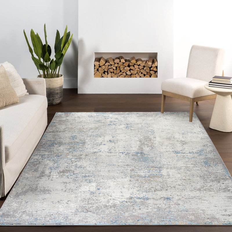 Tapis gris / beige Stella, Rectangle 6 po x 9 pi