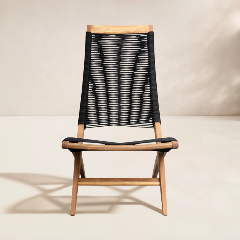 Monford Acacia Outdoor Lounge Chair