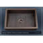 Luxury Heavy 12-Gauge Copper Farmhouse Sink, Includes Accessories, Flat Front