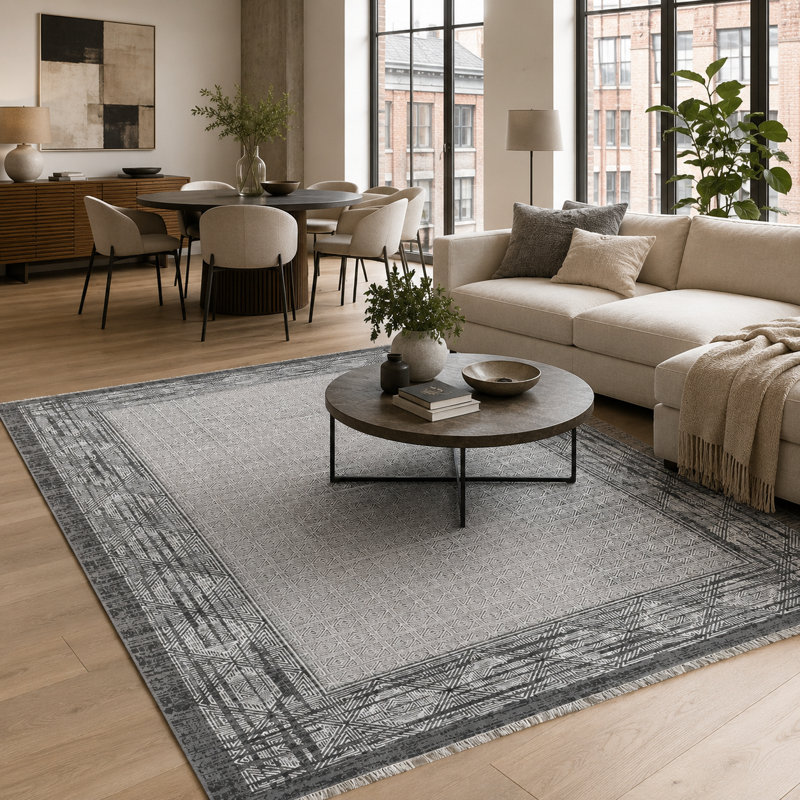 Oriental Cotton and Chenille Flatweave Area Rug, 80 x 150 cm
