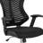 Haynie High Back Mesh Drafting Chair with LeatherSoft Sides and Adjustable Arms