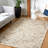 Trace Hand Tufted Wool/Cotton Floral Rug in Beige/Gray-760726542